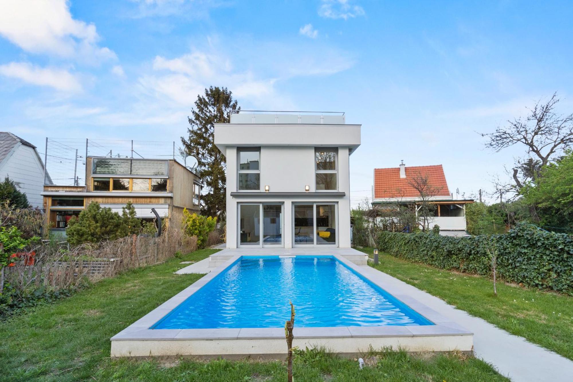 Villa Jaeger Mit Pool In Wien Esterno foto